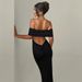 Women's Clothing Summer Sexy Temperament One Shoulder Backpack Hip Pleated Solid Color Dress_ecoleips.com