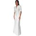 Women's Solid Color Cotton Dress Bodycon Style Casual Short Sleeve Sexy Fashion 2025 European American New_ecoleips.com