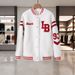 Women's Clothing Plush And Thickened Temperament Coat Spring And Autumn Letter Loose Cardigan Baseball Jacket Fur Coat_ecoleips.com