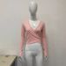 Women's Y2K Style V Neck Long Sleeve Top And Casual Trousers Set Sexy Spring Fashion Wholesale_ecoleips.com