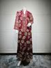 Verve AB423 Muslim Embroidered Sequin Abaya Plus Size Women's Dress New Style_ecoleips.com
