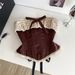 Premium Strapless Tank Tops for Women Sexy Alluring Lace Crochet Ribbon Bodice Summer Style Perfect for Petite Figures_ecoleips.com