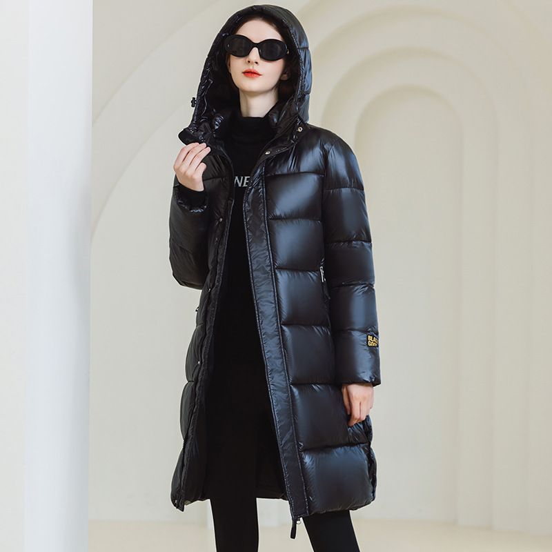 Women's Clothing Black And Gold Cotton Long Cotton Jacket With Heating Lining Couple's Northern Cold Resistant Coat Wholesale_ecoleips.com