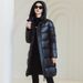 Women's Clothing Black And Gold Cotton Long Cotton Jacket With Heating Lining Couple's Northern Cold Resistant Coat Wholesale_ecoleips.com