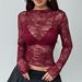 Elegant Fashionable Women's Lace Ruffled Slim Fit Long Sleeved Top European American Style Autumn New Cross Border E-Commerce_ecoleips.com