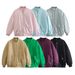Winter Streetwear Baseball Jacket Women's Loose Bomber Coat Fashion Outerwear Polyester Cotton Filled With Multiple Colors XS-XL_ecoleips.com