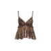 Cross-border American-style Sexy Leopard Print Lace V-neck Double-layer Ruffle INS Pure Desire Y2K Backless Tank Top_ecoleips.com