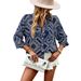 long-sleeve Shirt 2022 Spring And Autumn Season Tops, Elegant Commuter Women's Clothing, Hibiscus Linen Fabric_ecoleips.com