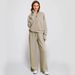 Premium Zip-Up Tracksuit Set For Women - Oversized Hoodie & Wide-Leg Joggers (3XL Plus Size, 10 Trend Colors, Breathable Poly-Spandex Blend)_ecoleips.com