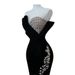 Elegant Black Strapless Mermaid Evening Dress With High Slit & Sequins For Prom, Banquet, Hosting, Runway Shows & Performances_ecoleips.com