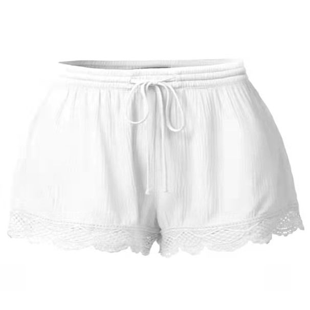 Voya 2026 Foreign Trade European And American Summer Solid Color Lace-Up Shorts Casual Pants For Women, Large Stock_ecoleips.com