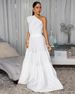 Women's Clothing Elegant And Comfortable Dress With Pure Color Shoulder Stitching Design, New Style For Seaside Vacation_ecoleips.com