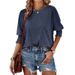 Women's Plus Size Long T-Shirt Round Neck Collar With Pocket Summer Fashion Loose Fit_ecoleips.com