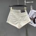 2026 Summer New High-waisted Denim Shorts With Diamond Design Women's Wide-legged Slim-fitting Hot Pants_ecoleips.com