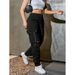 Women's Clothing Trendy Loose Fit Motorcycle Work Pants Multi Pocket Casual Bottoms For Spring Autumn_ecoleips.com