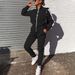 Women's Casual Solid Color Two Piece Set Fashion Sports Autumn Winter New Arrivals_ecoleips.com