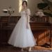 Women's Clothing New Style Super Fairy Simple Bride Temperament Go Out Yarn Travel Shooting Dress Skirt_ecoleips.com
