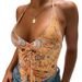 INS European And American 2024 Summer New Women's Halter Neck Backless Low-cut Printed Slim-fit Tank Top In Sweet Style_ecoleips.com