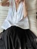 K A Niche Design Of Ear Fungus Edge Sleeveless Shirt For Women, New Petal Collar Sleeveless Two-piece Shirt_ecoleips.com