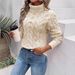 Chunky Cable Knit Turtleneck Sweater – Oversized High Neck Pullover With Nordic-Inspired Stitch Patterns, Winter Streetwear Essential In 12 Colors_ecoleips.com