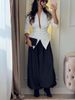 Elegant V-Neck Belted Blazer For Women - Slim Fit Tailored Long Sleeve Office Jacket With Waist Tie (White/Black/Burgundy/Brown, S/M/L/XL)_ecoleips.com