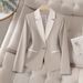 Women's Clothing Elegant Fashion Patchwork Long Sleeved Women's Suit Jacket_ecoleips.com
