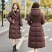"Elegant Long Winter Coat For Women – Knee-Length Quilted Jacket With Hood (M-3XL, Slim Fit & Warm)"_ecoleips.com