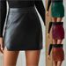Verve Women's INS Casual High-Waisted Fashion Irregular PU Leather Short Skirt For Autumn And Winter_ecoleips.com