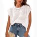 Women's Crochet Cover Sleeve Crew Neck Pullover Sweater Beach Beach Cover up Shirt Summer Cross Border Foreign Trade_ecoleips.com