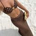 Women's Two Piece Bikini Swimsuit Set Polka Dot Shell Button Strapless European American Style for Vacation_ecoleips.com