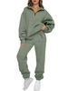Minimalist Solid Color Hoodie & Jogger Set For Women – Polyester Lounge Wear | Streetwear Essentials | S-XXL |_ecoleips.com