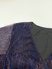 Women's V Neck Belted Sparkling Party Dress, Elegant Design For Party & Casual Vacation, All Seasons Fitted Style_ecoleips.com