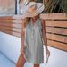 European And American Fashion Cross-border Exclusive Dress, Simple Striped Color-blocking, Loose Waist, Trendy Slimming_ecoleips.com