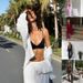 Women's Loose Long Sleeved Shirt And Trousers Suit Casual Style Spring Summer Outfit_ecoleips.com