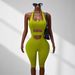 New 2026 Women's Solid Color Fitted Jumpsuit Casual Halter Neck Backless Sportswear Fashionable And Sophisticated_ecoleips.com