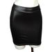 ng2510292 S-3XL Cross-border Korean-style Women's Base Matte Leather PU Bodycon Short Skirt, Summer Half Skirt_ecoleips.com