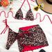 Women's Clothing Sexy Leopard Print Bikini Three Piece Swimsuit Special Fabric Beachwear For Vacation_ecoleips.com