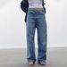 Women's Clothing Retro Street Fashion Waist Design High Waist Casual Loose Straight Jeans_ecoleips.com