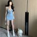 Summer European And American Sexy Hot Girl Dress, Women's Backless Strapless Slim-fit Bodycon Short Dress_ecoleips.com