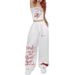 New Women's Hip Hop Dance Pants - Loose Fit Streetwear Jazzy Trousers With Pockets - High Waist Stretchy Polyester Pants For Urban Fashion Black/White_ecoleips.com