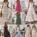 Women's Patchwork Belted Pasta Dress Summer Long Dress for Beach Vacation Seaside Casual Women's Clothing_ecoleips.com