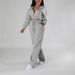 Women's Fleece-Lined Hoodie And High-Waisted Casual Pants Set, Comfortable Two-Piece Outfit For Daily Wear, Loungewear, And Street Style_ecoleips.com