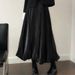 K Jellyfish Skirt Women's New High Waisted A-line Design Sense Niche Fluffy Flower Bud Half Body Long Skirt_ecoleips.com