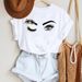 New Women's Fashion Printed Eyelash Top_ecoleips.com