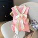 Women's Clothing Summer New Ins Pure Desire Style Bow Sleeveless T Shirt Vest Ice Silk Sweater Female_ecoleips.com