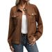 Women's Clothing lapel cardigan autumn new retro Maillard jacket coat_ecoleips.com