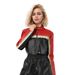 Brick Red PU Leather Biker Jacket – Women’s Cropped Streetwear Coat With Contrast Panels (S-XL, Edgy Urban Staple For Berlin Clubs & LA Streets)_ecoleips.com