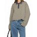 Colorful Contrast Casual Collar Cotton Long-Sleeve Striped T-Shirt With Loose Fit Wholesale_ecoleips.com