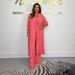 Women's Clothing Casual Plus Size Wide Leg Jumpsuit + Jacket 2 Piece Fashion Set_ecoleips.com