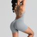 LazyZoom Backless Fitness Wear Quick-Dry Jumpsuit Sports Yoga Clothing Set High-End Summer_ecoleips.com